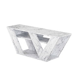 Hanah Home Pipralla - Carrara Marble Soporte de TV